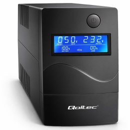 Qoltec Zasilacz awaryjny UPS Line Interactive | Monolith | 1000VA | 600W | LCD | USB | RJ45