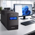 Qoltec Zasilacz awaryjny UPS Line Interactive | Monolith | 1000VA | 600W | LCD | USB | RJ45