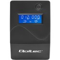 Qoltec Zasilacz awaryjny UPS Line Interactive | Monolith | 1000VA | 600W | LCD | USB | RJ45