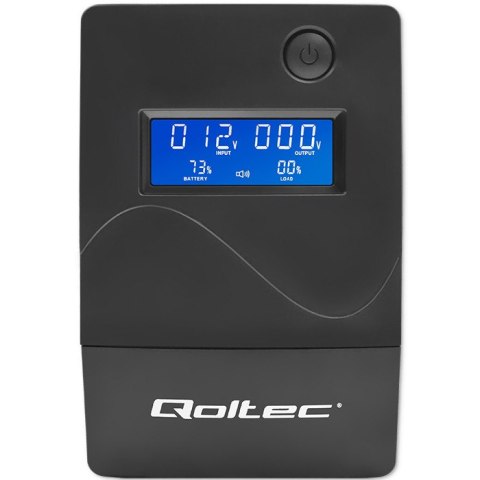 Qoltec Zasilacz awaryjny UPS Line Interactive | Monolith | 1000VA | 600W | LCD | USB | RJ45