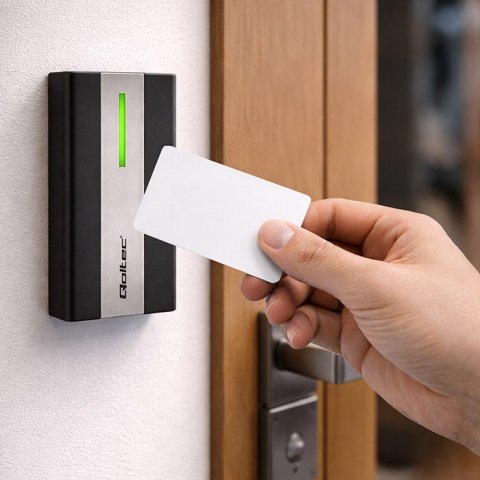 Qoltec Zbliżeniowy czytnik kart i breloków RFID | EM | karta | brelok | ABS