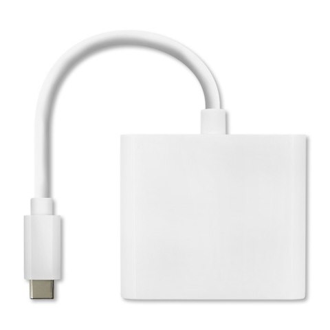 Qoltec Hub Adapter USB-C 3.1 3w1 | USB 3.0 | HDMI 4K | USB-C 3.1 PD 100W
