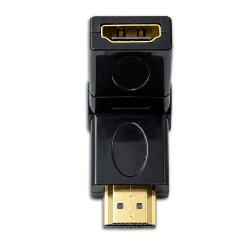 Qoltec Adapter HDMI A męski | HDMI A żeński | kątowy | obrotowy