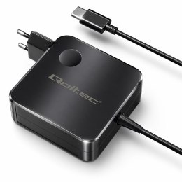 Qoltec Ładowarka sieciowa GaN Super Fast 100W | USB-C PD | 5-20V | 3-5A | Laptop | MacBook | Smartfon | kabel 1.8m