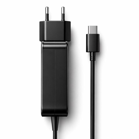 Qoltec Ładowarka sieciowa GaN Super Fast 65W | USB-C PD PPS | 5-21V | 3-3.25A | Laptop | MacBook | Smartfon | kabel 1.8m