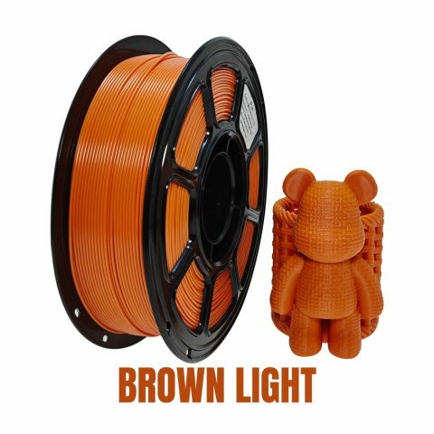 Profesjonalny Filament NR-055 / PLA BROWN LIGHT 1,75mm (1KG)