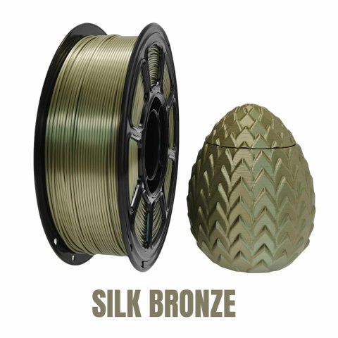 Profesjonalny Filament NR-074 / PLA+ SILK BRONZE (1,75mm 1KG)