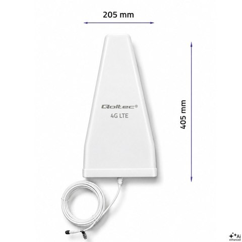 Qoltec Antena 4G LTE | 18 dBi | Zewnętrzna