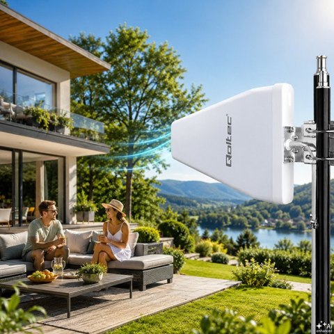 Qoltec Antena 5G LTE DUAL | 14 dBi | Zewnętrzna
