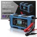 Qoltec Inteligentna ładowarka 12V 10A | Prostownik z funkcją naprawy | MCU | Auto OFF | 9-stopniowe ładowanie | AGM GEL LiFePO4