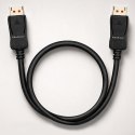 Qoltec Kabel DisplayPort v2.1 męski | DisplayPort v2.1 męski | 8K | 40G | 0.5m