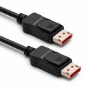 Qoltec Kabel DisplayPort v2.1 męski | DisplayPort v2.1 męski | 8K | 54G | 0.5m