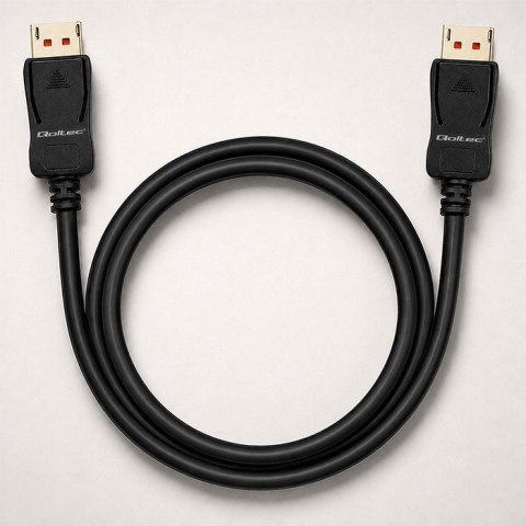 Qoltec Kabel DisplayPort v2.1 męski | DisplayPort v2.1 męski | 8K | 54G | 2m