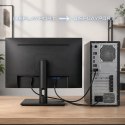 Qoltec Kabel DisplayPort v2.1 męski | DisplayPort v2.1 męski | 8K | 80G | 0.5m
