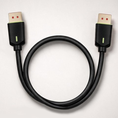 Qoltec Kabel DisplayPort v2.1 męski | DisplayPort v2.1 męski | 8K | 80G | 0.5m