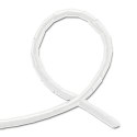 Qoltec Organizer do kabli 14mm | 10m | Biały/ transparentny