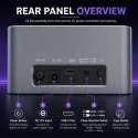 Qoltec Stacja dokująca 2w1 z funkcją Klonowania do dysków HDD SSD | 2.5" 3.5" SATA 6Gb/s | M.2 NVMe 10Gb/s | USB-C 3.2 gen 2 | 2