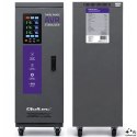 Qoltec Trójfazowy stabilizator napięcia AVR MULTIPROTECTION |15kVA | Dokładność ± 3% | Serwomotor 3F | LCD | Expert Line