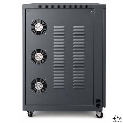 Qoltec Trójfazowy stabilizator napięcia AVR MULTIPROTECTION | 20kVA | Dokładność ± 3% | Serwomotor 3F | LCD | Expert Line