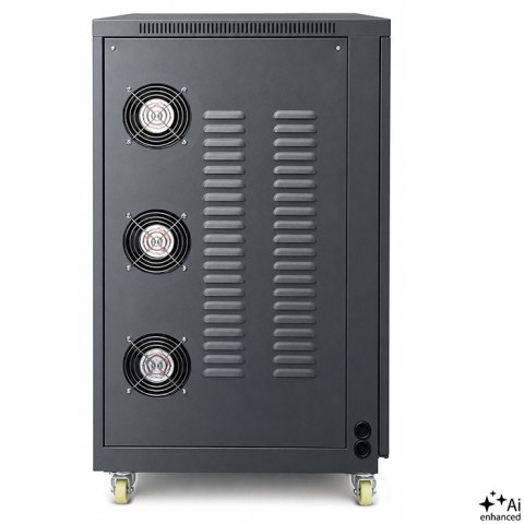 Qoltec Trójfazowy stabilizator napięcia AVR MULTIPROTECTION | 40kVA | Dokładność ± 3% | Serwomotor 3F | LCD | Expert Line