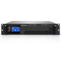 Qoltec Zasilacz awaryjny UPS Pure Sine Wave do RACK | 3kVA | 3000W | Power Factor 1.0 | LCD | EPO | USB | On-line