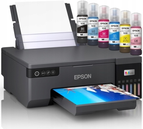 Drukarka atramentowa FOTO A4 6 kolorów EPSON L8050, druk na płytach CD/DVD 2100 zdjęć na jednym zestawie tanich tuszy!!